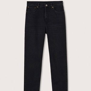 NWT Mango black straight mom jeans 4
